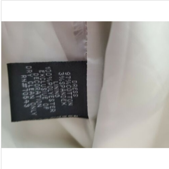 Jessica Howard Sz 10 Dress Mini Tie Waist White - Picture 7 of 7